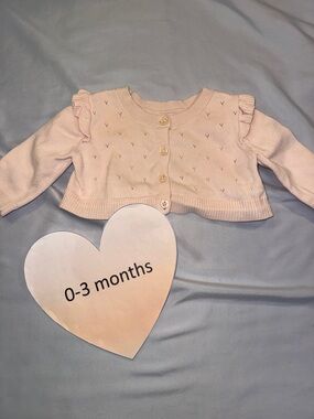 GAP Soft Pink Baby Cardigan